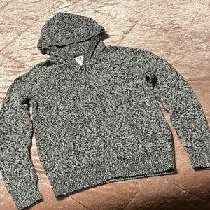 GAP Kids Black and Gray Hooded Sweatshirt